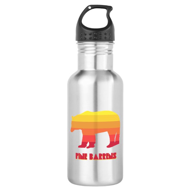 Pine Barrens Bear 532 Ml Water Bottle (Front)