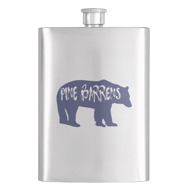 Pine Barrens Bear Hip Flask (Front)