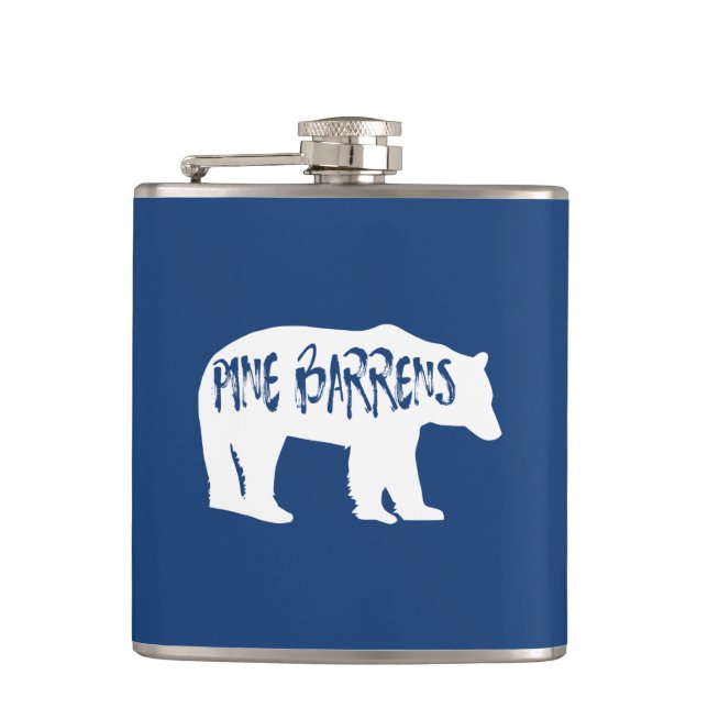 Pine Barrens Bear Hip Flask (Front)