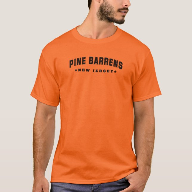 Pine Barrens - Blaze Orange T-Shirt (Front)