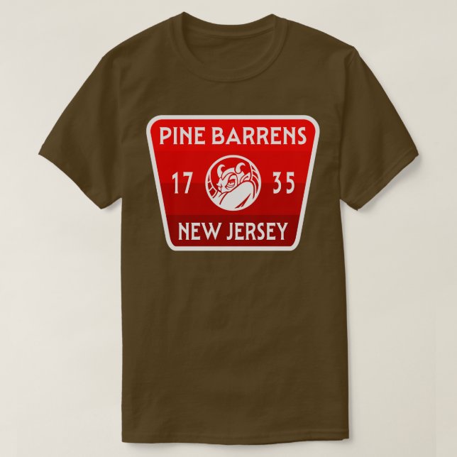 Pine Barrens New Jersey Devil T-Shirt (Design Front)