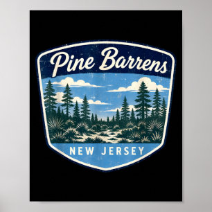 Pine barrens new jersey forest nature outdoor poster