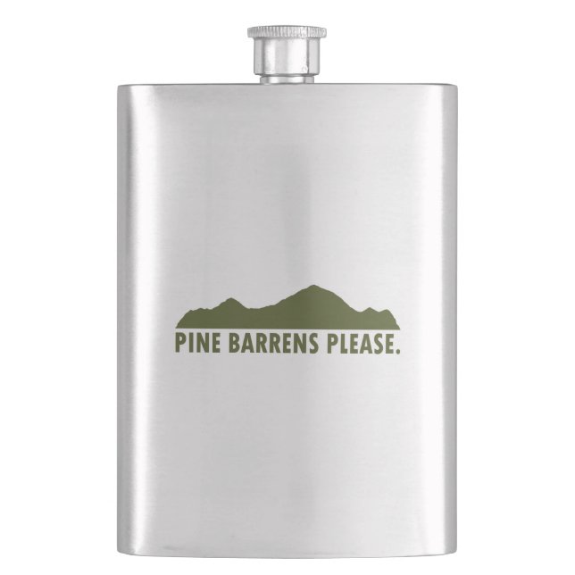 Pine Barrens Please Hip Flask (Front)