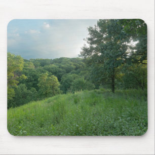 Pine Bend Bluff Overlooking Valley Woodlands Mouse Pad