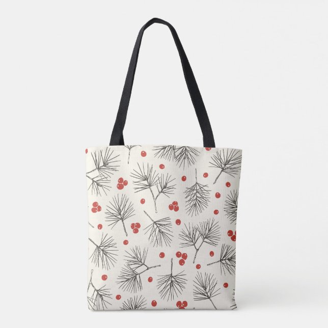 Pine Berry Tote Bag (Back)