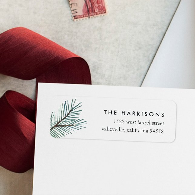 Pine Boughs | Holiday Return Address (Creator Uploaded)