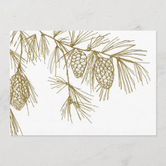 Pine Boughs Invitation