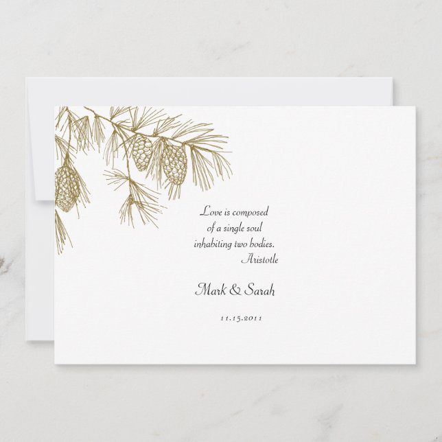 Pine Boughs Invitation 2 (Front)