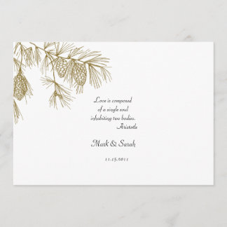 Pine Boughs Invitation 2