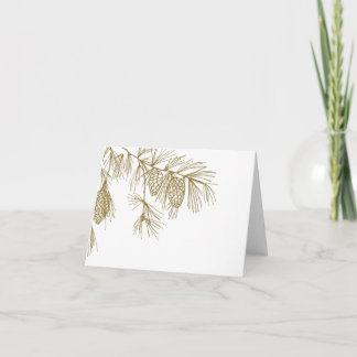 Pine Boughs Thank You Card