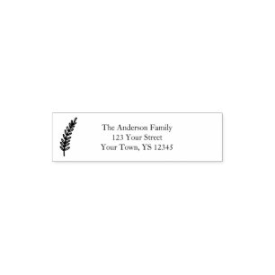Pine Branch Address Self-inking Stamp