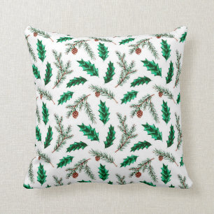 Pine Branches and Cone  Cushion