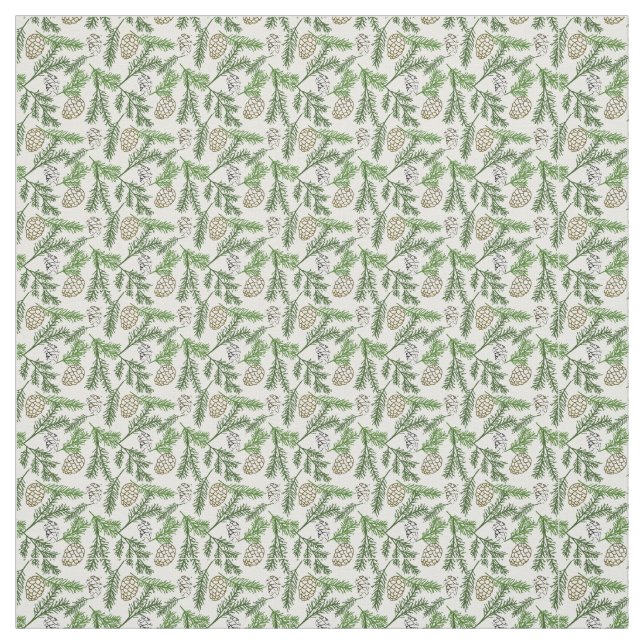 Pine Branches Fabric (Swatch)