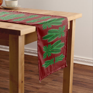 Pine Comet Garnet Table Runner