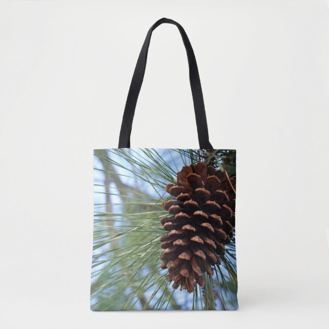 Pine Cone all over print Tote Bag (Front)