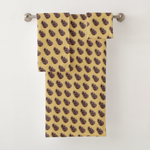 Pine Cone Bath Towel Set