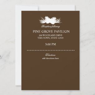 Pine Cone Brown Information Card