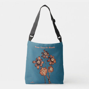 Pine Cone Flowers Crossbody Bag