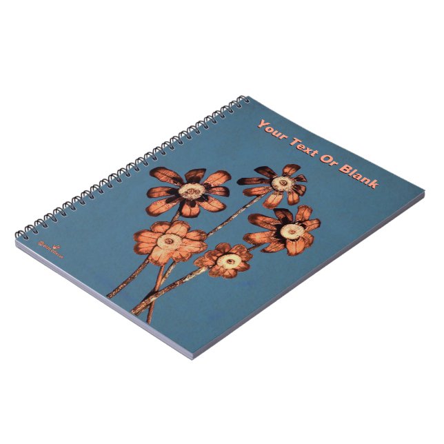 Pine Cone Flowers Notebook (Left Side)
