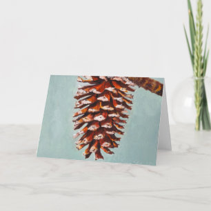 Pine Cone Holiday Card
