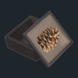 Pine Cone Jewellery Box<br><div class="desc">A digital rendering of a pine cone from Ma'alot-Tarshiha in northern Israel, the Galilee. The Aleppo Pine (Pinus halpensis), also known as the Jerusalem Pine is the only species of wild pine that grows in Israel. It is commonly accepted that the tree now called “pine” is the Biblical “oil tree”,...</div>