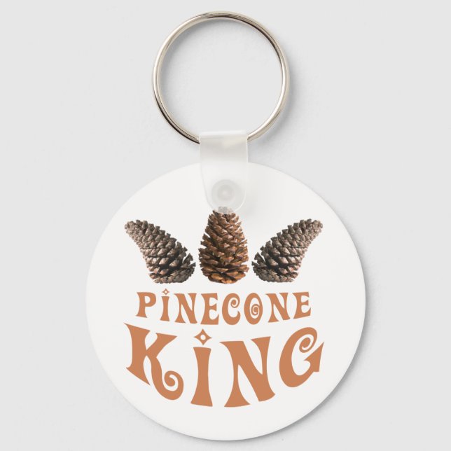 Pine cone king key ring (Front)