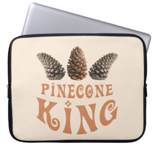 Pine cone king laptop sleeve