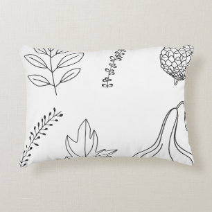 Pine cone leaf branch squash decorative cushion