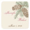 Pine Cone Nature on Cream Wedding Envelope Seal