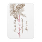 Pine Cone Nature Wedding Save the Date