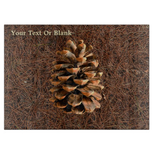 Pine Cone On Fallen Needles Cutting Board