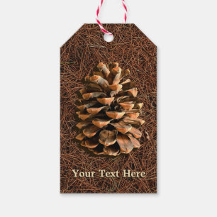 Pine Cone On Fallen Needles Gift Tags