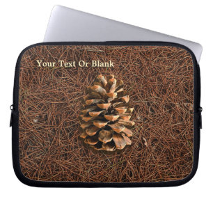 Pine Cone On Fallen Needles Laptop Sleeve