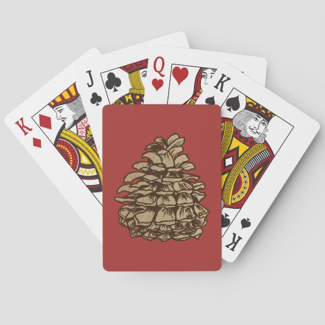 Pine Cone (Ponderosa) Playing Cards (Back)