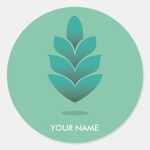 PINE CONE STICKER PASTEL TURQUOISE