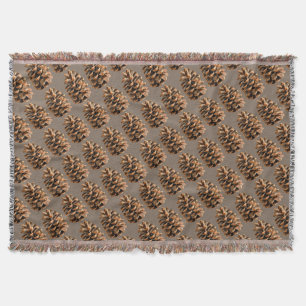 Pine Cone Throw Blanket