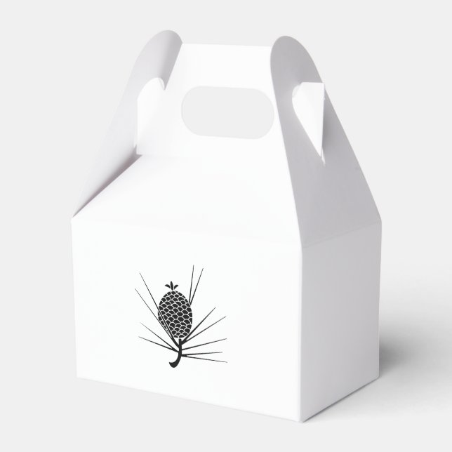 Pine cone with needles favour box (Front Side)