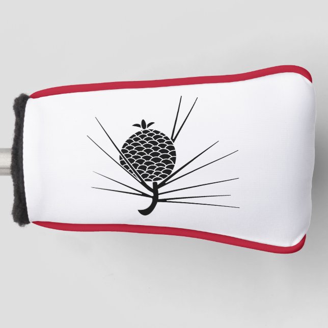 Pine cone with needles golf head cover (Front)