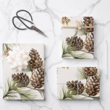 Pine cone Wrapping Paper