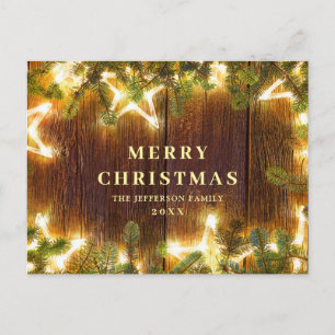 Pine Cones Christmas Holiday Greeting Postcard