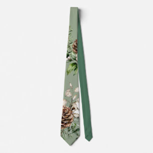 Pine Cones ChristmasTie Tie