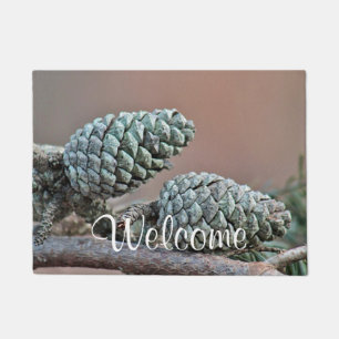 Pine cones doormat