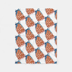 Pine Cones Holiday Decor Fleece Blanket
