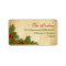 Pine Cones Holly Berries Return Address Label