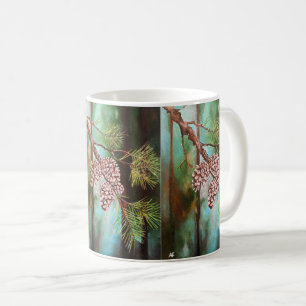 Pine Cones on a Winter's Day by Alfred Fox Coffee Mug