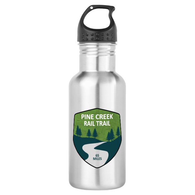 Pine Creek Rail Trail 532 Ml Water Bottle (Front)