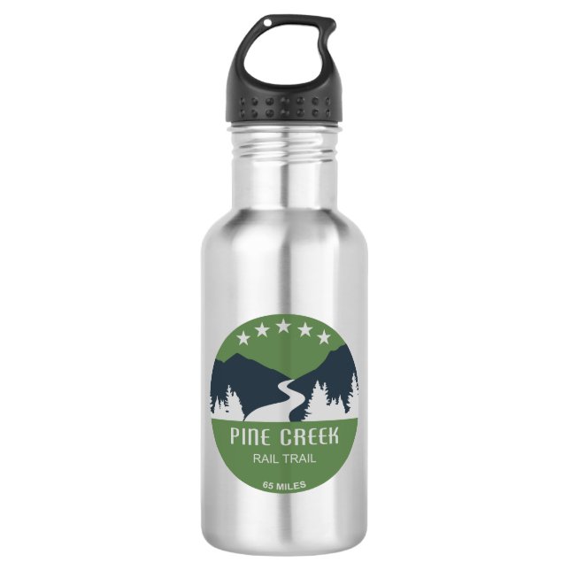 Pine Creek Rail Trail 532 Ml Water Bottle (Front)
