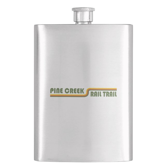 Pine Creek Rail Trail Hip Flask (Front)