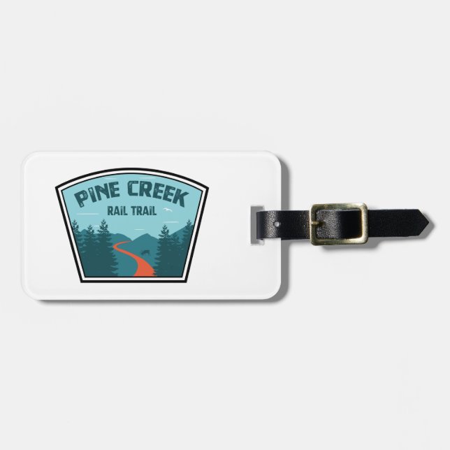 Pine Creek Rail Trail Luggage Tag (Front Horizontal)
