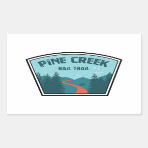 Pine Creek Rail Trail Rectangular Sticker